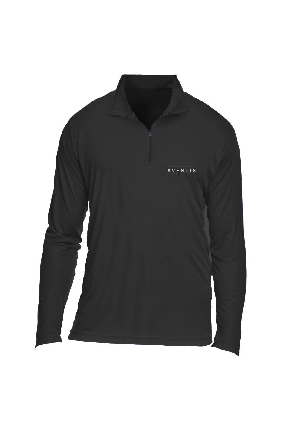 Aventis Black Mens Quarter-Zip