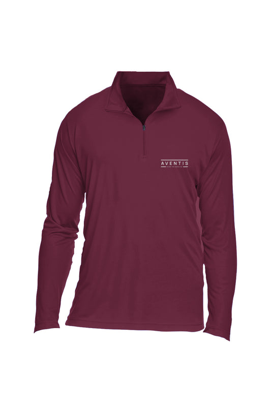 Aventis Maroon Mens Quarter-Zip