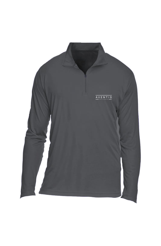 Aventis Grey Mens Quarter-Zip