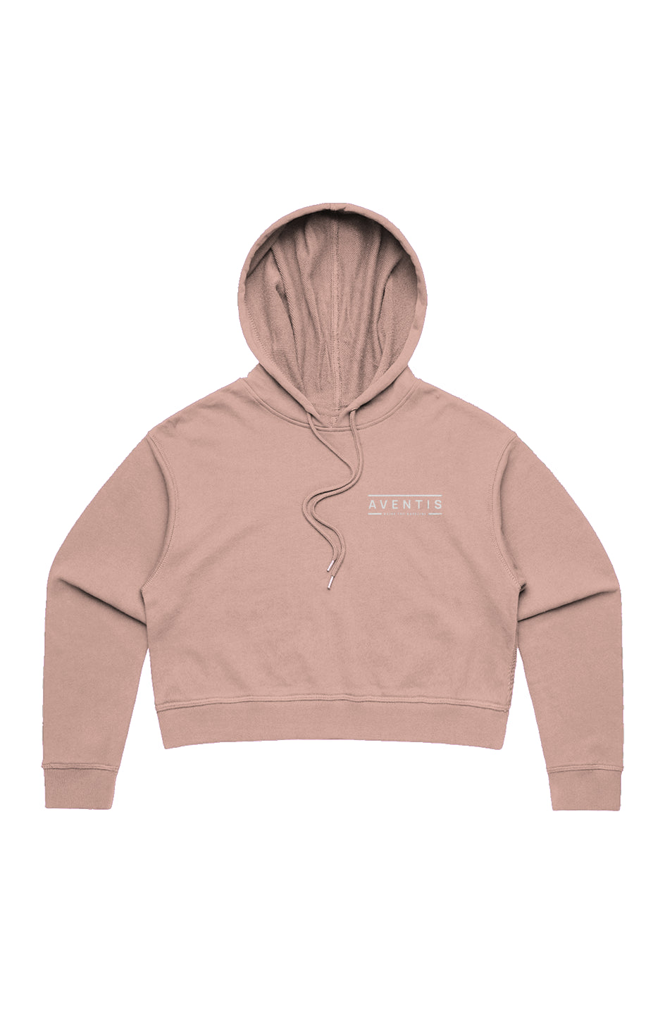 Aventis Pink Relax Crop Hoodie