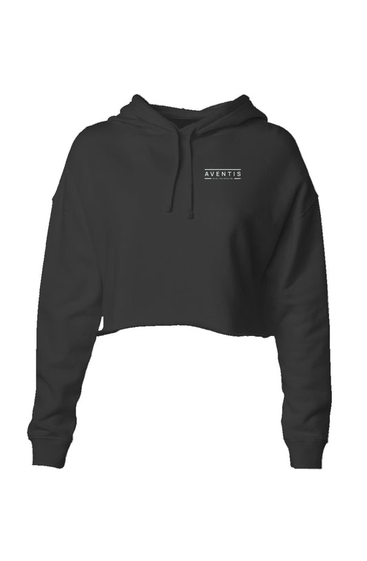 Aventis Black Crop Hoodie