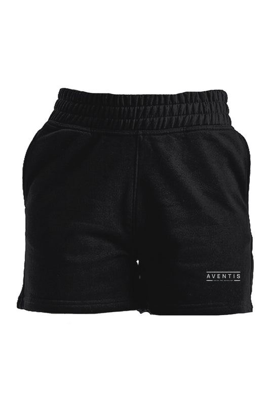 Aventis Black Ladies Jogger Shorts