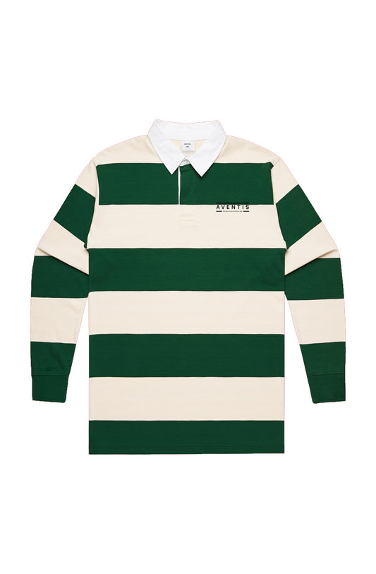 Aventis Natural/Forest Rugby Stripe Jersey