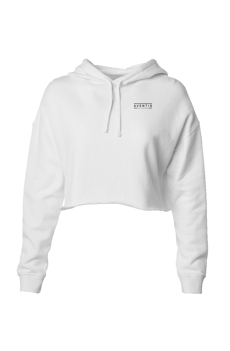 Aventis White Crop Hoodie