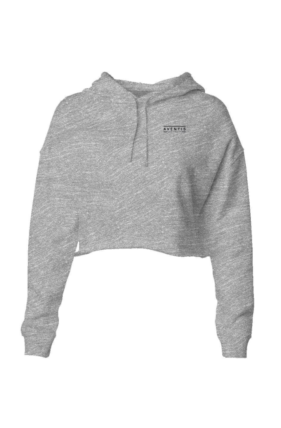 Aventis Grey Heather Crop Hoodie